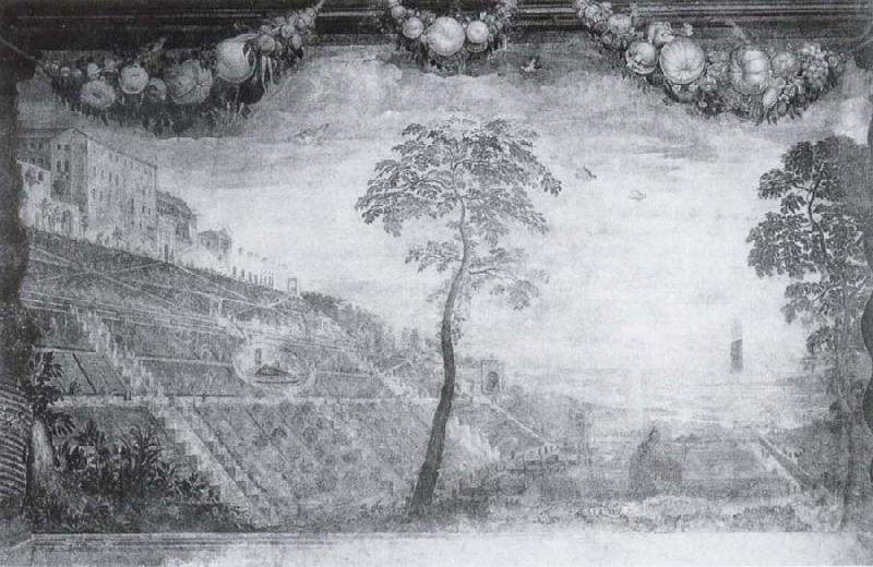 View of the Gardens of the Villa d-Este, unknow artist